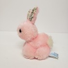 Dan Dee 4  Pink Bunny Rabbit Floral Ears Vintage 1979 Plush