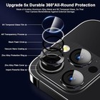 2 Pack For Iphone 15 Pro Max 15 Pro 15 Plus 15 Metal Camera Lens Protector Cover
