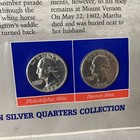 Rare Washington Declines 1963 Silver Quarters  60 Guyana Stamp Collection Piece