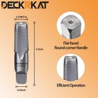 Deckrkat 1 2  Npt Pipe Tap - High Carbon Steel Pipe Threading Tool  14 Threads P