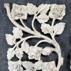 3 Panel Vtg Ornamental Wrought Cast Iron Architectural Salvage Rose Floral Porch