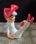 Pixie Elf Sprite Ladybug Norcrest Ceramic Figurine Japan Rare Vintage Mcm Kitsch