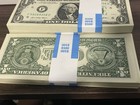 1 Pack   100  Regular Circulated Bank Strap Of One Dollar Bills U s 