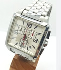  near Mint  Tissot T005 517a White Dial Chronograph Quartz Mens Watch From Japan