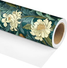 William Morris Wrapping Paper Roll - Vintage Green Floral Design Gift Wrap For H