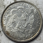 1876 50c Seated Liberty Half Dollar  Attractive Au Example 