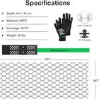 Vivosun 4  Ground Grid Geocell 9x17ft Hdpe Gravel Stabilizer Grid For Driveway