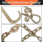 5 16  X 2  G70 Tow Chain J-hooks V-chain Flatbed Truck Rollback Wrecker Carrier