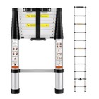Heavy Duty Aluminum Telescoping Ladder 10 5 Ft Multi-purpose Portable Step