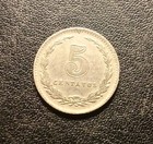 1924 Argentina Five Centavos Coin
