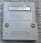 Official Nintendo Gamecube Memory Card 59 Blocks Dol-008 Genuine Gray