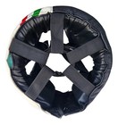 Boxing Black Headgear Head Guard Lace Up Sparring Protection Made In Mexico