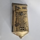 Vintage Solid Brass Standard Mailbox W letter Slot Lockable Lid
