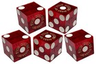 Craps Dice Kit - Authentic Four Queens Las Vegas Casino Dice  set Of 5  With    