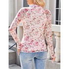Women s Fashion Tops O Neck Printed Long Sleeved With Thumb Hole Shirt Top