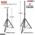 5core Speaker Stand Tripod Heavy Duty Adjustable 72  Pa Dj Mount Universal