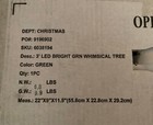 Hobby Lobby 3    Led Bright Green Whimsical Tree 2024 The Grinch - In Hand 