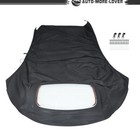 For Volkswagen Beetle 2003-2010 Convertible Soft Top Black W dot Glass Window
