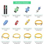 13pcs Fiber Cable Test Kit Visual Fault Lacator Red green Light With Adapter