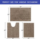 Striped Ultra Soft Bathroom Rugs And Mats Set 3pc Bath Mat Set Nonslip Bath Mats