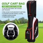 14-way Divider Golf Cart Bag - Lightweighta   Valuables Storage For Men Women