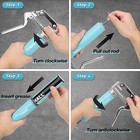 Shall Mini Grease Gun  Small Grease Gun Kit  3 52oz Capacity  3000psi 