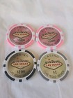 Las Vegas Nevada Casino Poker Chips Vintage Two  5000 One  100 And One  1 Chips