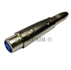 4 Pack - 3pin Xlr Female To 1 4  Stereo Trs Jack Audio Microphone Mic Adapter