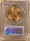 1891s  20 Gold Liberty Double Eagle Pcgs Ms62