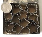 Antique Vintage Germany Tin Canopy And Hors D   oeuvre Cutters German In Tin Box