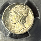 1937 Mercury Dime Pcgs Ms65 Silver 10c Dollar Winged Liberty