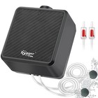 Adjustable 5w Aquarium Air Pump With 2 Ports For 20-180 Gallon Fish Tank