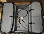 Vtg Black Leather Emdee Schell House Call Doctor Bag Case With Medical Supplies 