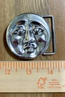 Moon Face Belt Buckle By Owsley    bear    Stanley