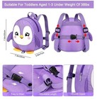 Accmor Toddler Harness Backpack Leash  Cute Penguin Kid Backpacks With Anti Lost