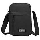 Unisex Nylon Crossbody Shoulder Bag For School Daily Use Solid Casual Satchel