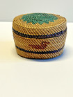 Native American Makah Indian Hand Weaved Small 2 3 4  Basket  Late 1890 s   a30