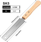 Japanese Hand Saw  6 Inch Double Edge Flush Cut Saw  Sk5 Double Flexible Blade 1