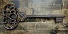 Cast Iron Skeleton Key Large Rustic Vintage Style Wall Decor Accent 13 In