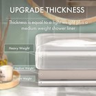 3-in-1 Hookless Shower Curtain   Liner Set  100  Eva Heavy Duty Clear  72x75