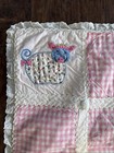 Vintage Handmade Applique Baby Crib Quilt Crib Blanket  Kids animals