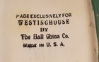 Vintage Westinghouse Refrigerator Dish   Lid Hall China Art Deco Storage Mcm 7 