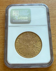 Us 1887 Gold  20 20 Dollars Ngc Ms60 Double Eagle Liberty Head