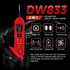 Upgraded Dw833 Circuit Relay Tester 3-36v 4 5 Pin With Led Work Light