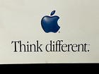 Vintage rare Apple Imac 1998 Bondi Blue  think Different  Poster Good Condition 