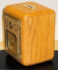 Vintage Oak Post Office Box Door Bank-patented 1892-yale   Towne