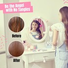 Kids Mini Hairbrush Detangler - Anti Static Soft Detangler Hair Brush For Gir