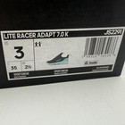 Adidas Lite Racer Adapt 7 0 K Shoes Kids Size 3 Black Purple Running Js2291