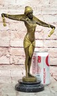 Signed Bronze Art Nouveau Deco Chiparus Statue Figurine Very Large Great Sale