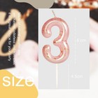 Pink Gold Number 14 Candles  14 Birthday Candle pink Happy Birthday Candles F   